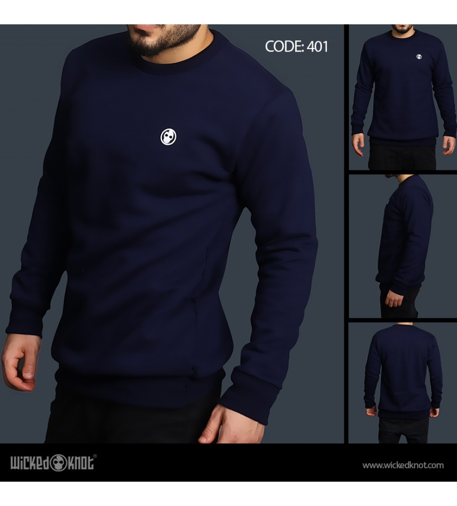 Basic Dark Blue Sweatshirt